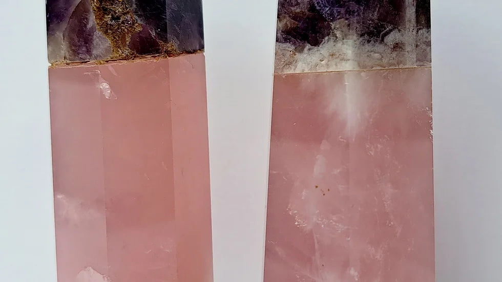 Amethyst & Rose Quartz Point