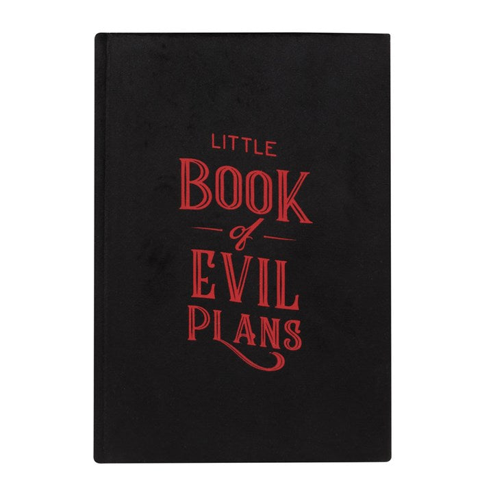Little Book Of Evil Plans A5 Velvet Notebook