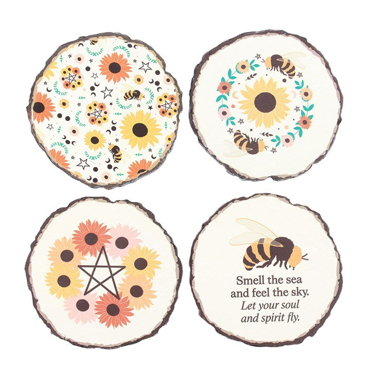 Bee Radiant Coaster Set