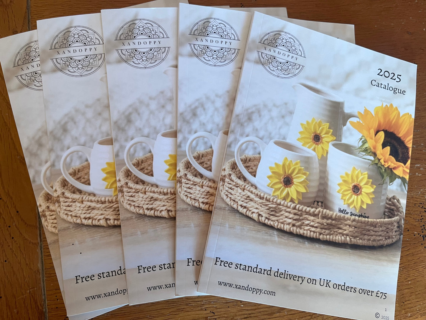 Pack of 5 catalogues