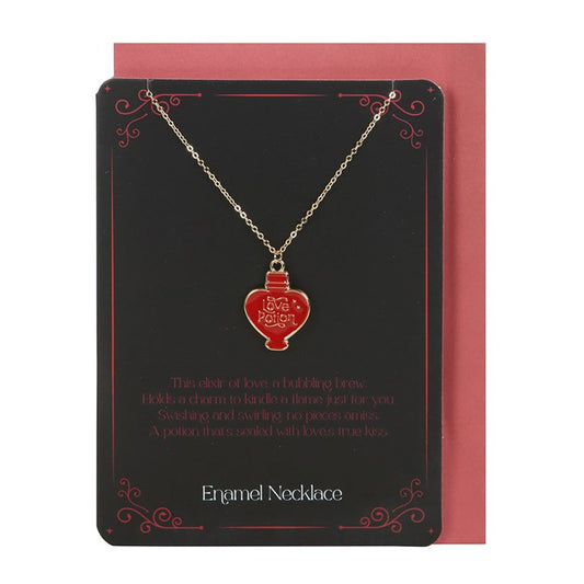 Love Potion Necklace and Greeting card