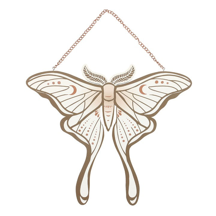 MDF Luna Moth Hanging Sign