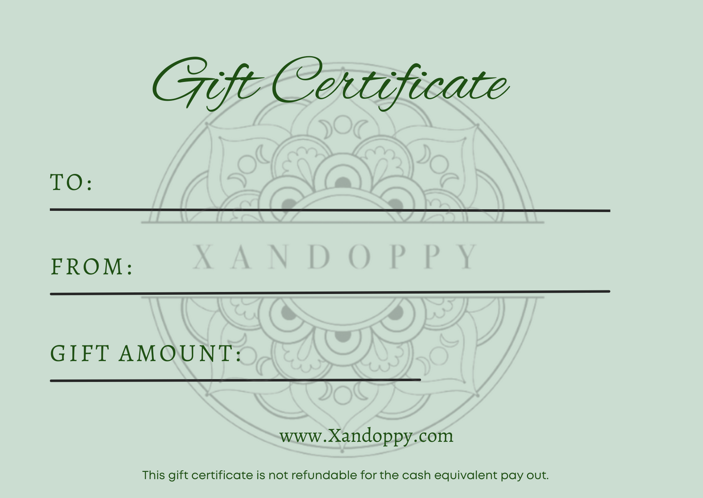 Xandoppy Gift Voucher
