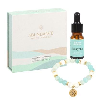 ABUNDANCE AMAZONITE CRYSTAL ESSENTIAL OIL BRACELET