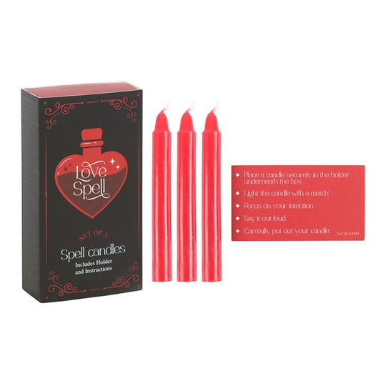 3 Love Spell Candles in a Box