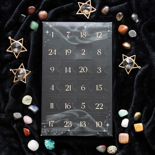 24-Day Crystal Advent Calendar with 24 Days