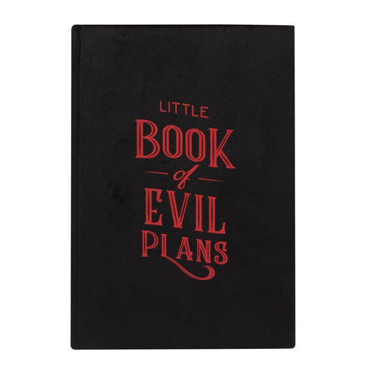 Little Book Of Evil Plans A5 Velvet Notebook