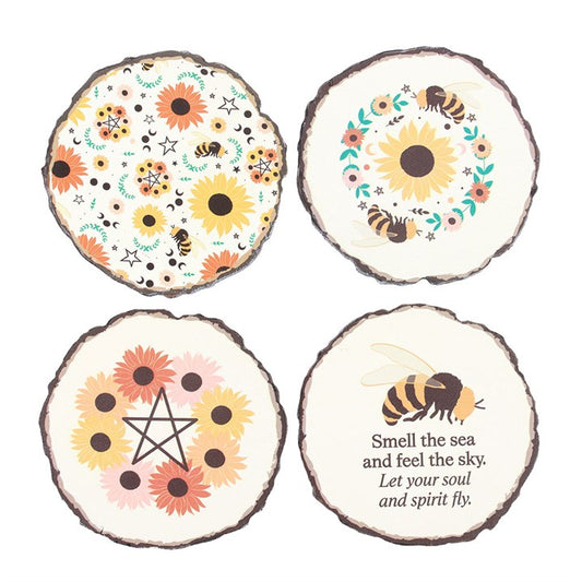Bee Radiant Coaster Set