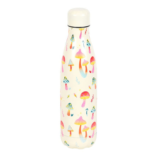 Funky Fungi Print Metal Water Bottle