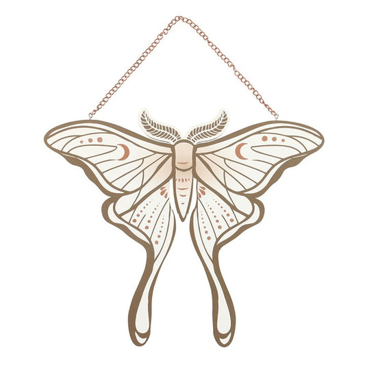 MDF Luna Moth Hanging Sign