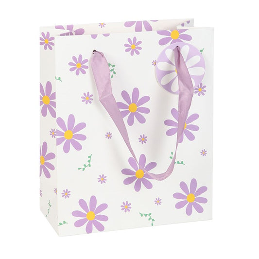23CM Purple Daisy Gift Bag