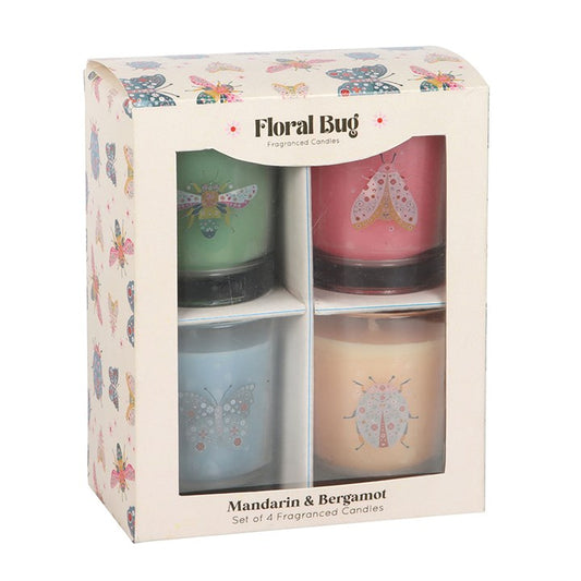 Set of 4 Mandarin & Bergamot Candles