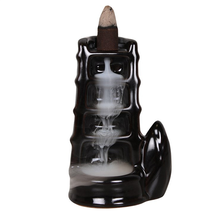 SPLIT BAMBOO FOUNTAIN BACKFLOW INCENSE BURNER