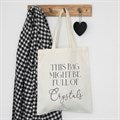 FULL OF CRYSTALS COTTON TOTE BAG