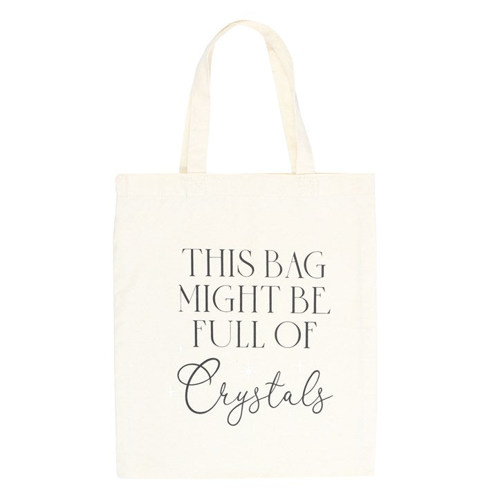 FULL OF CRYSTALS COTTON TOTE BAG