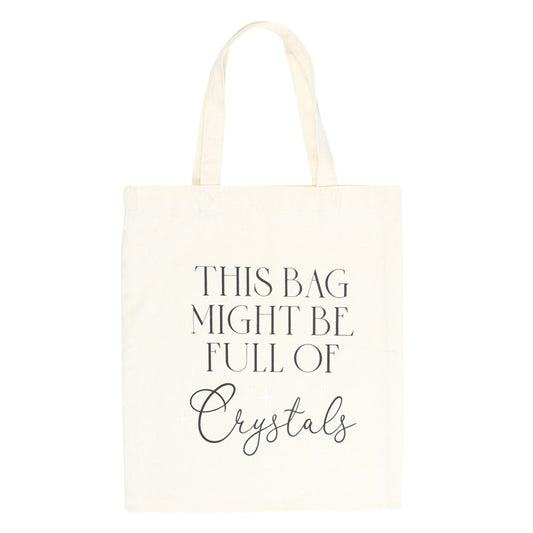 FULL OF CRYSTALS COTTON TOTE BAG