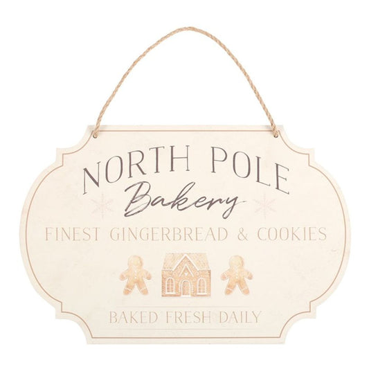 North Pole Bakery Hanging Sign