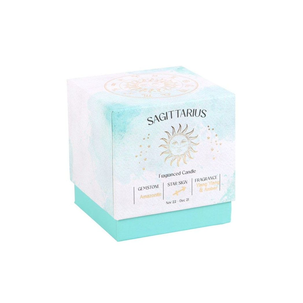 Sagittarius Ylang Ylang & Amber Gemstone Zodiac Candle